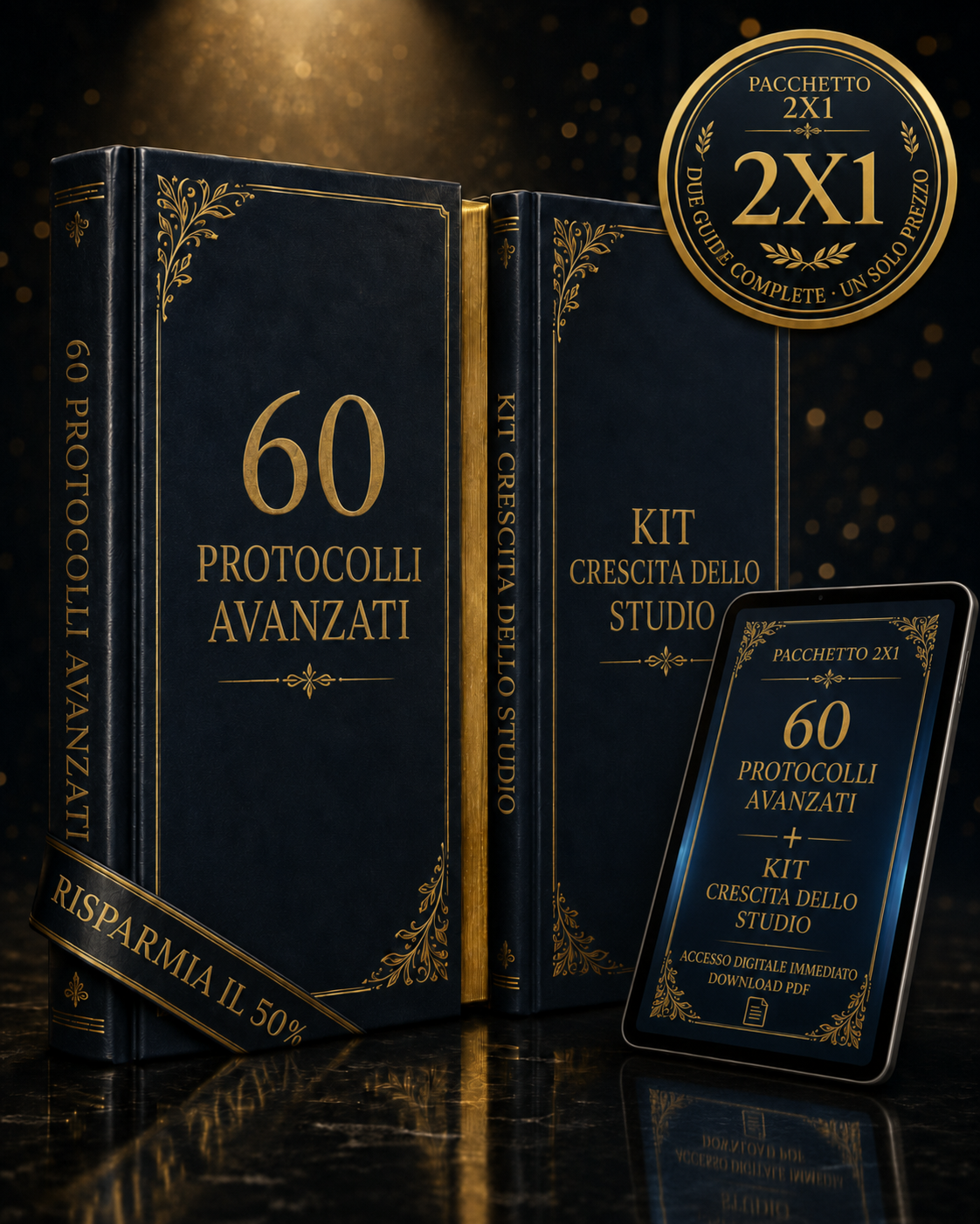 Pacchetto 2X1 — 60 Protocolli Avanzati + Kit Crescita Studio